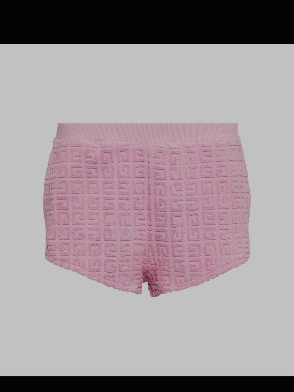 Givenchy Pink Textured Terry Shorts
